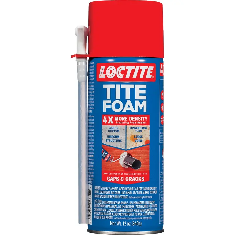 Loctite Tite Foam Insulating Sealant For Gaps & Cracks – 12-Ounce Can 1