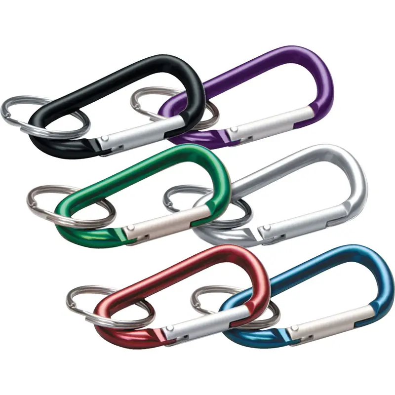 Lucky Line Assorted Color Key Rings – 2-3/8-Inch Small C-Clip Style 1