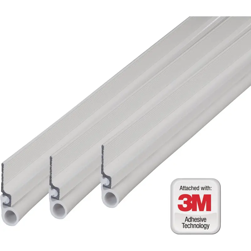 M-D Door Seal Kit – White Vinyl Cinch Top & Side Weatherstripping, 3-Piece Set 1