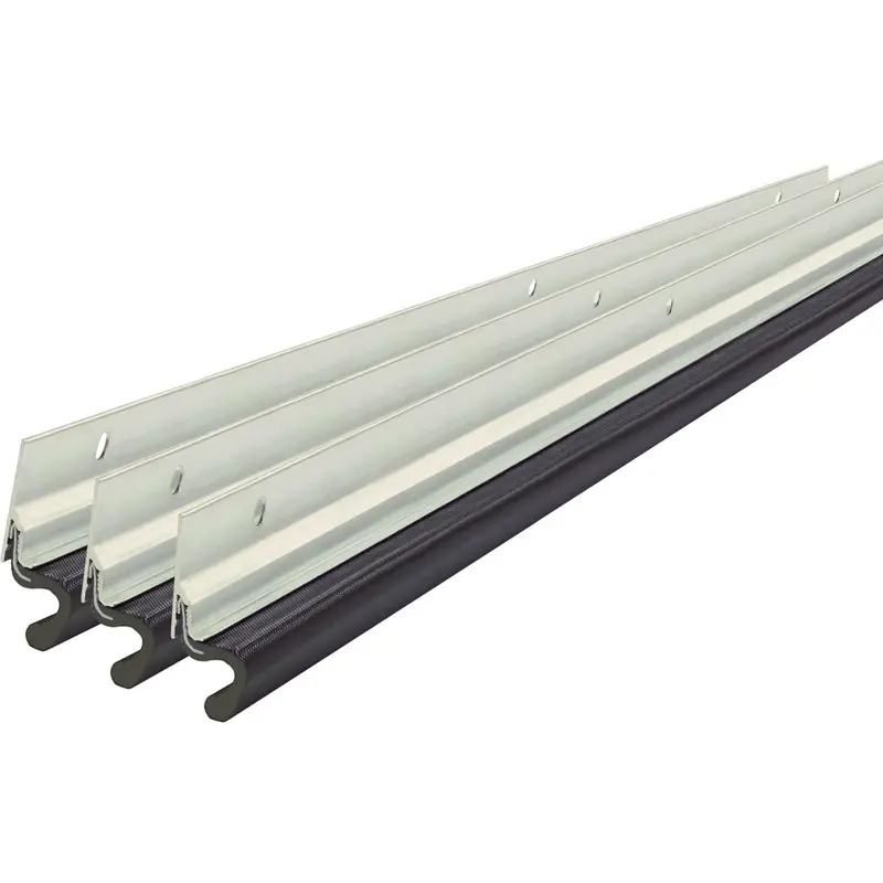 M-D Vinyl-Clad Aluminum Door Stop – 36" × 84", Includes Mounting Screws 1