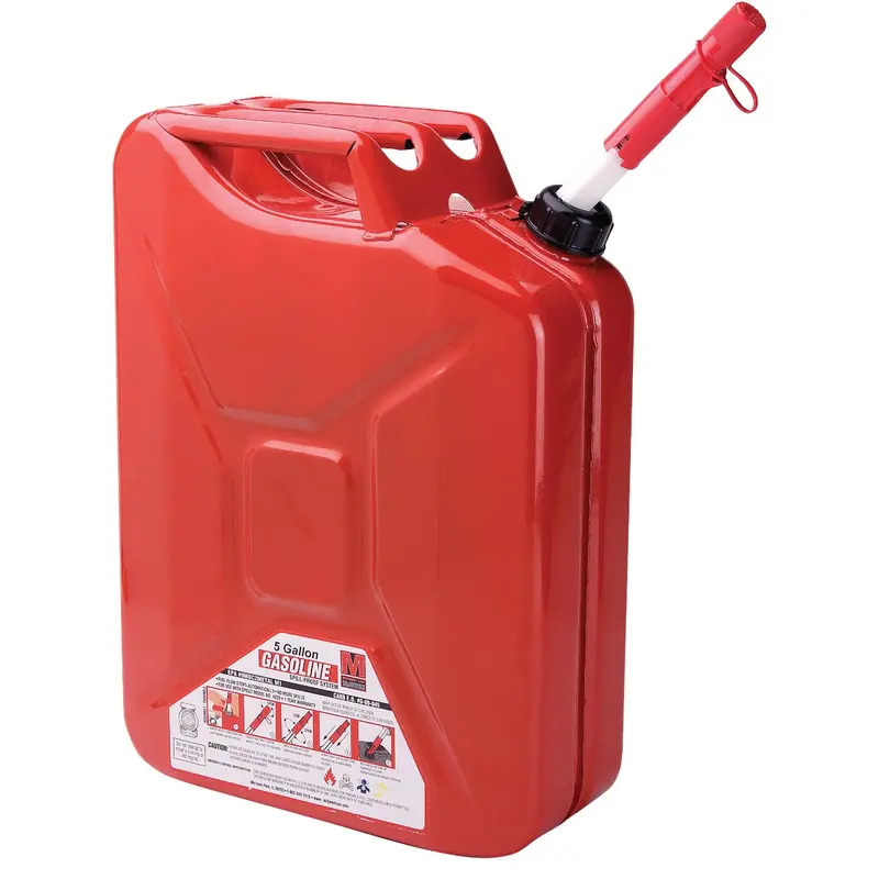 Midwest Can Red 5-Gallon Steel Jerry Can – Gasoline Storage 1