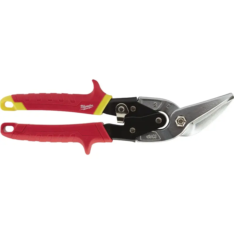 Milwaukee 10-Inch Offset Aviation Snips – Straight Cut 1