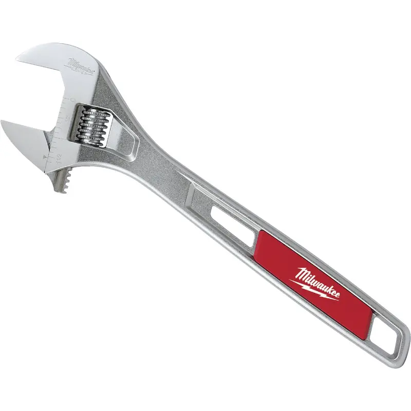 Milwaukee 12" Adjustable Wrench – Heavy-Duty Forged Steel 1