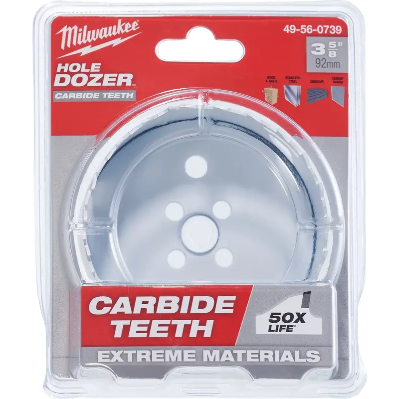 Milwaukee Hole Dozer 3-5/8-Inch Carbide-Tipped Hole Saw 1