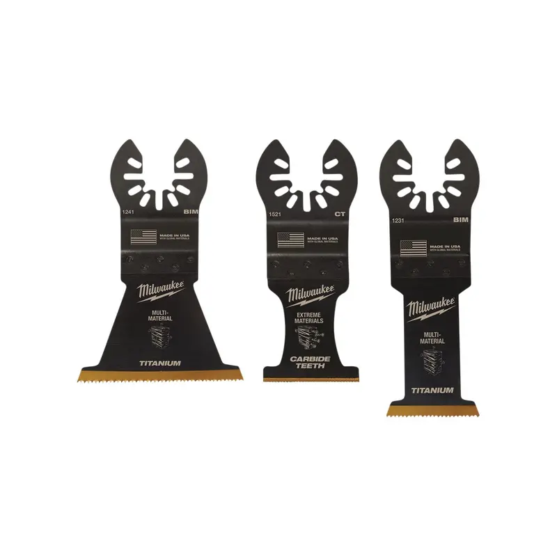 Milwaukee Open-Lok Oscillating Multi-Material Blade Set – 3-Piece Assortment 1
