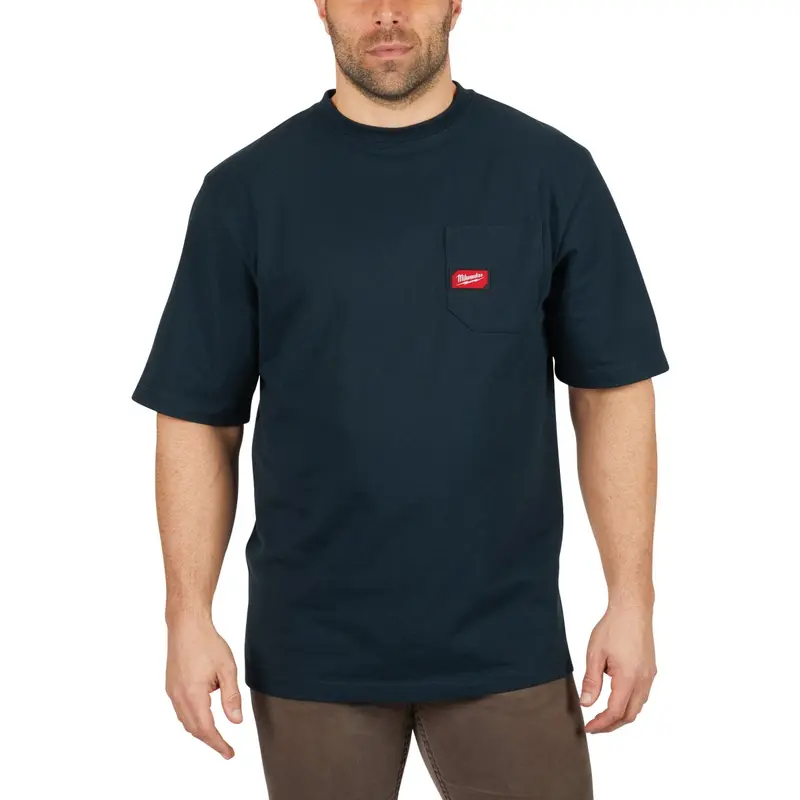 Milwaukee Xl Navy Heavy-Duty Men'S Pocket T-Shirt – Short Sleeve 1