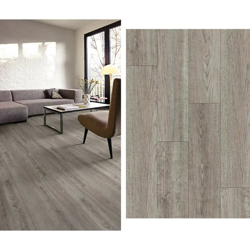 Mohawk Rockport Gray Luxury Vinyl Plank – Rigid Core Lvp Flooring, 6" X 48", 24.11 Sq. Ft./Case 1