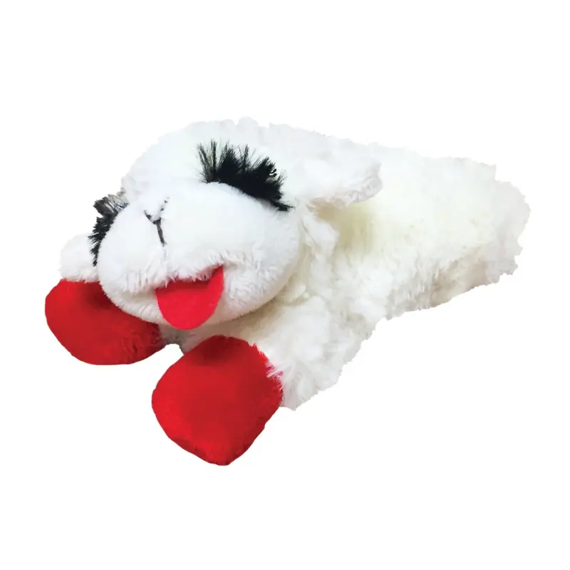 Multipet Plush Lamb Chop Dog Toy – 6-Inch Soft Chew Play Item 1