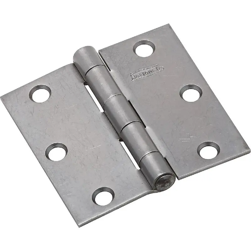 National 3" Square Steel Broad Leaf Door Hinge – Heavy-Duty Construction 1
