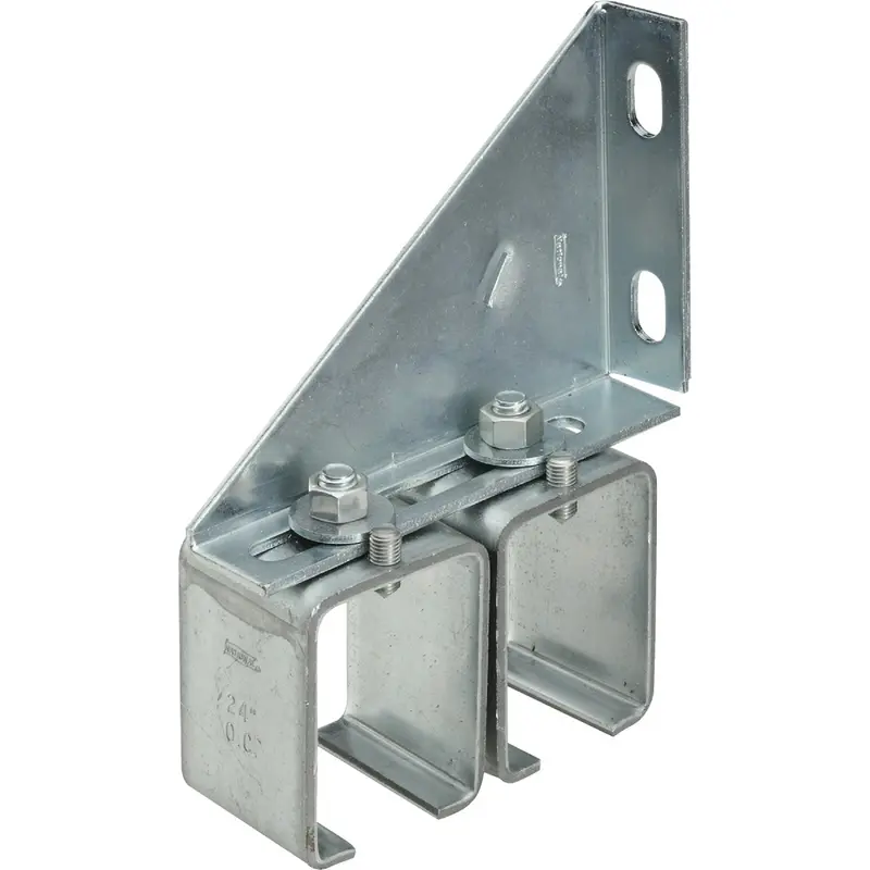 National Double Splice Barn Door Bracket – Galvanized Rail Mount, Dp51Ms2 1