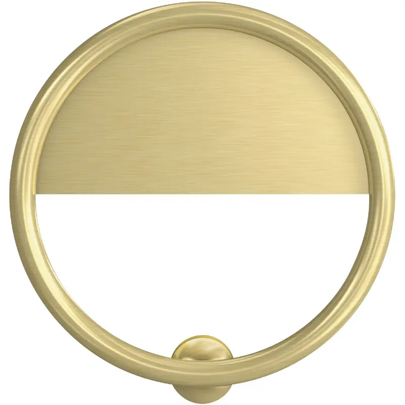 National Hardware Cooper Door Knocker – Brushed Gold Finish, 4-1/3" Decorative Exterior Accent 1