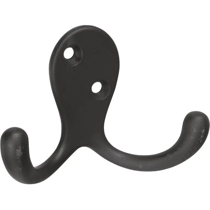National Oil-Rubbed Bronze Double Hook – Wall-Mount Clothes Organizer 1