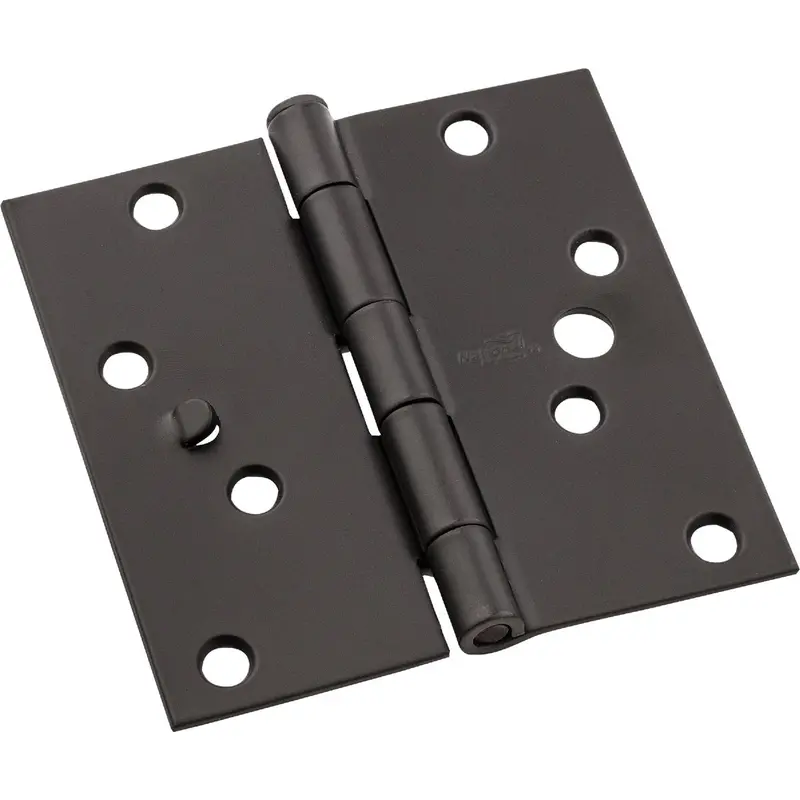 National Oil-Rubbed Bronze Square Door Hinges – 4-Inch Size, 3-Pack 1
