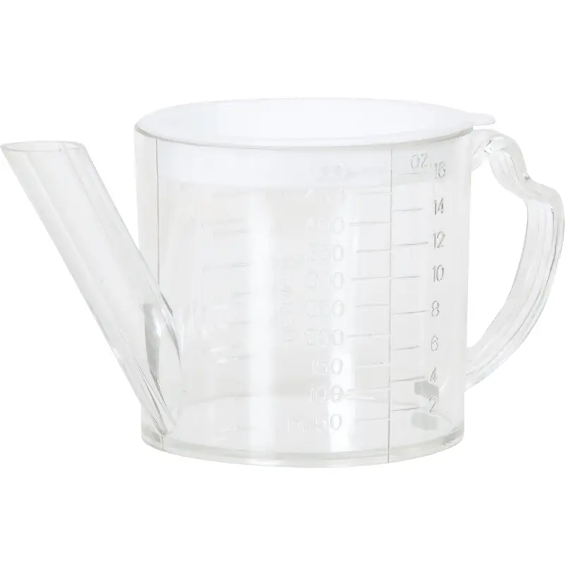 Norpro Dual-Function Measuring Cup – 2-Cup Clear Plastic Separator & Strainer 1