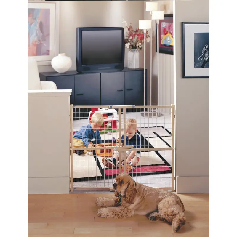 North States Expandable Wooden Safety Gate: 29-Inch To 50-Inch Width Range 1