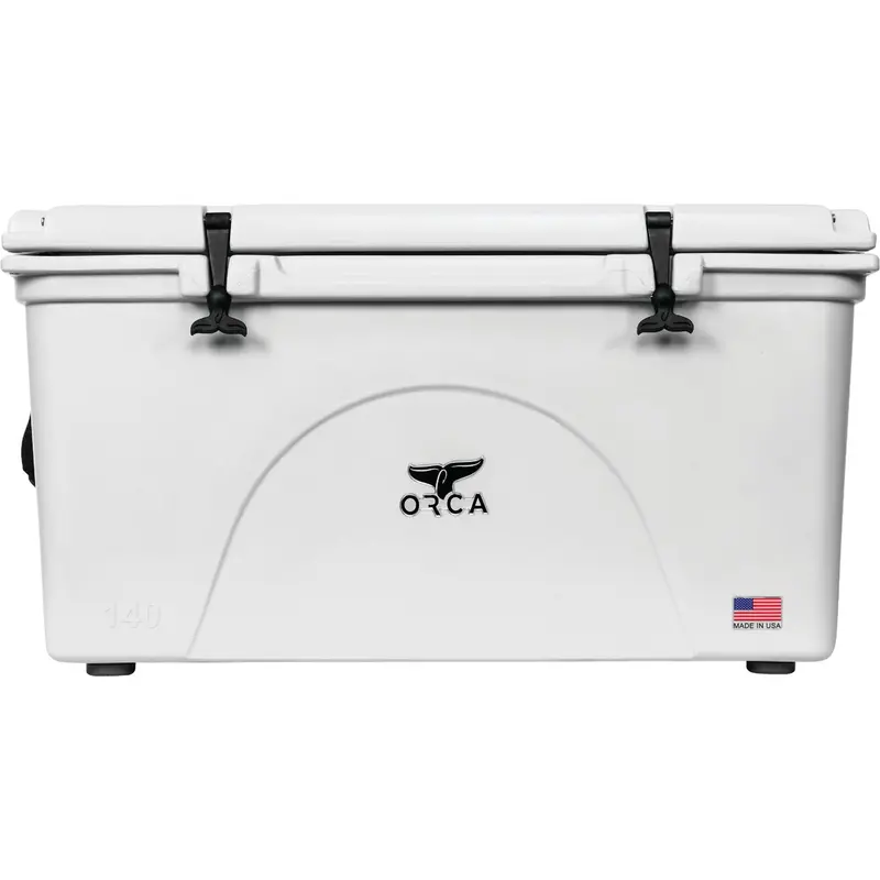 Orca 140-Quart Wheeled Cooler – 192-Can Capacity, White Insulated Ice Chest 1