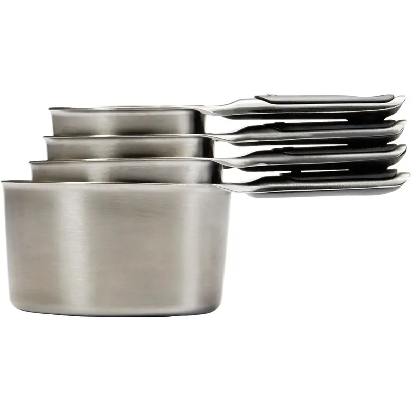 Oxo Good Grips Stainless Steel Measuring Cups – 4-Piece Nested Set, Dishwasher Safe 1