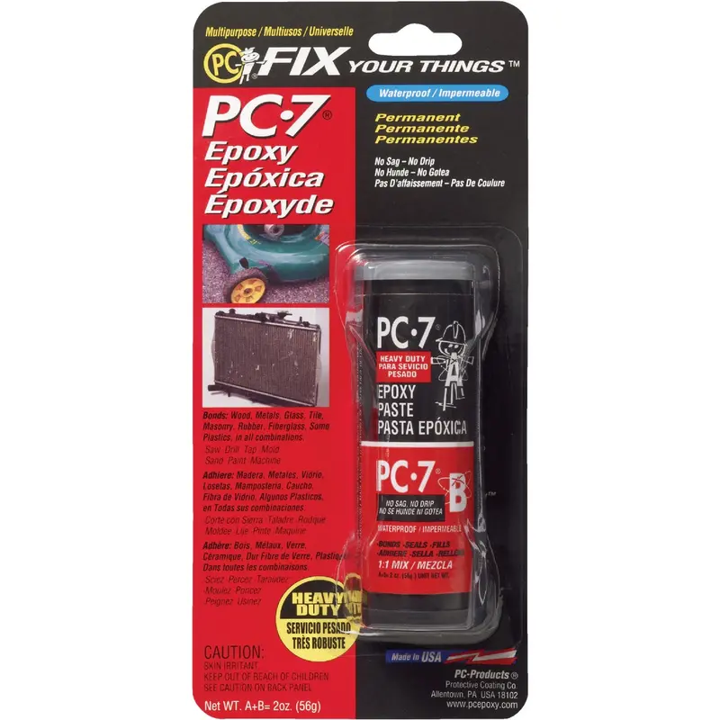 Pc Fix Pc-7 Multipurpose Epoxy Paste – 2 Oz Two-Part Repair Compound For Metal, Wood, And More 1