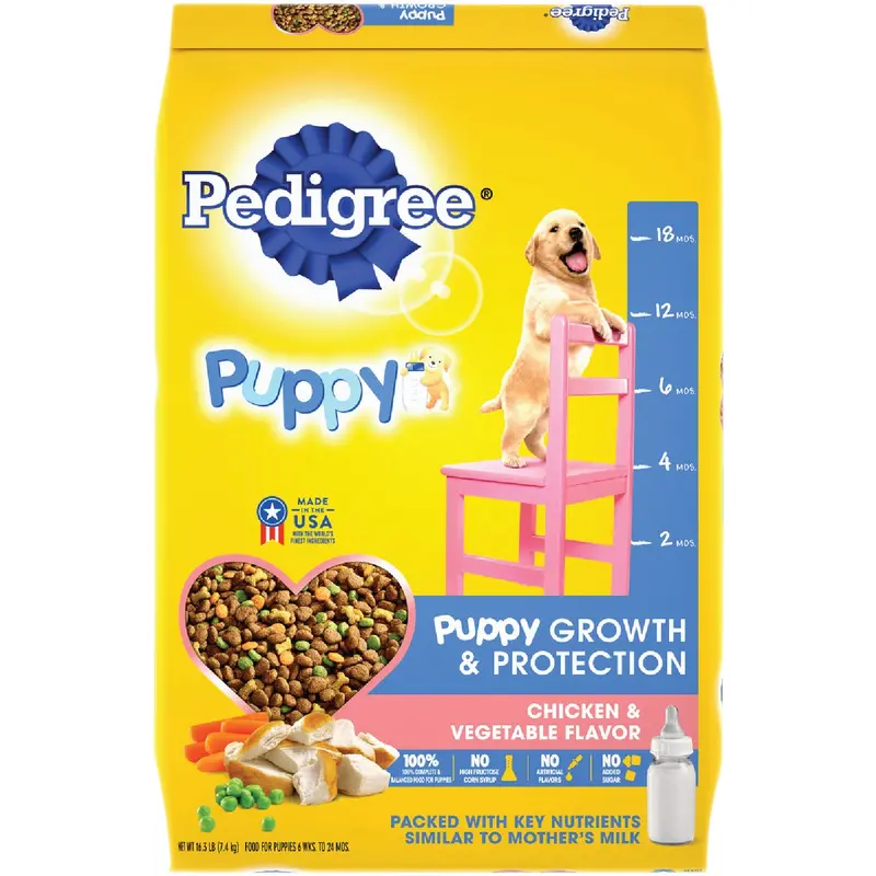 Pedigree Puppy Dry Dog Food – Targeted Nutrition Formula (16.3 Lbs) 1