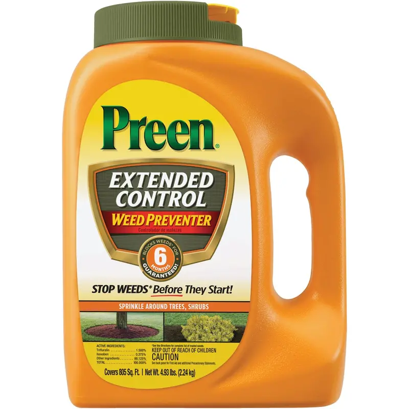 Preen Extended Control Weed Preventer Granules – 4.93 Lb. Ready-To-Use Formula 1