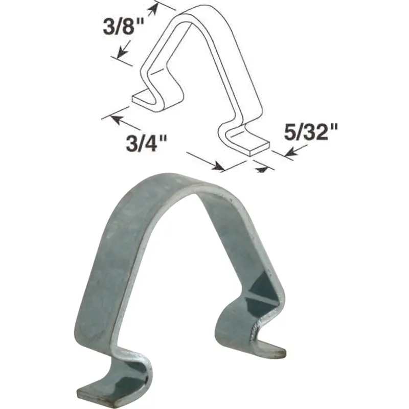 Prime-Line Spring Steel Insert Clip – 3/8 In X 3/4 In X 5/32 In – 25-Pack 1