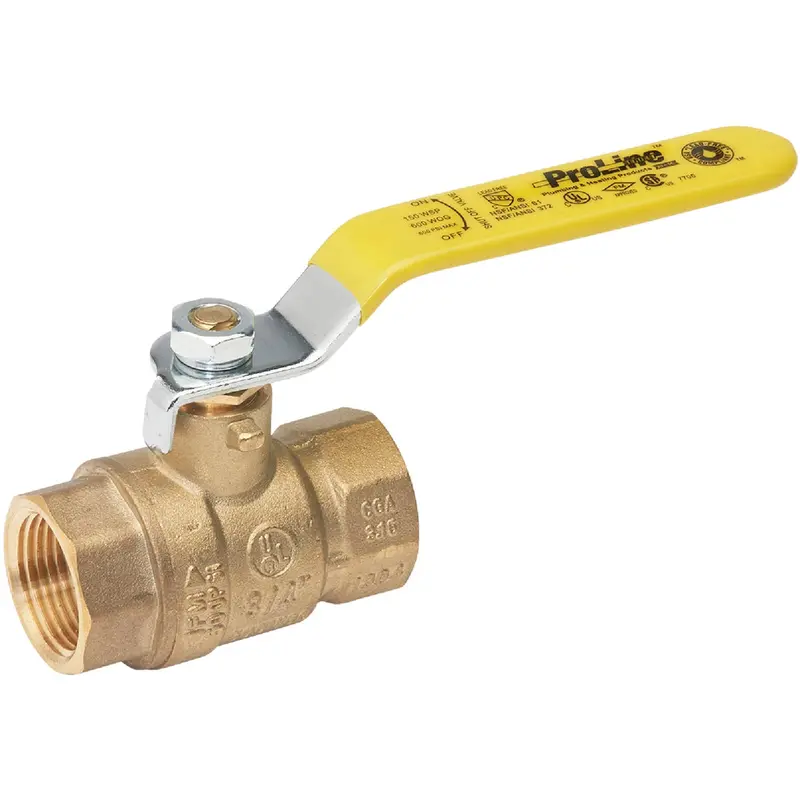 Proline 1/2-Inch Fip Brass Full-Port Ball Valve For Plumbing Systems 1