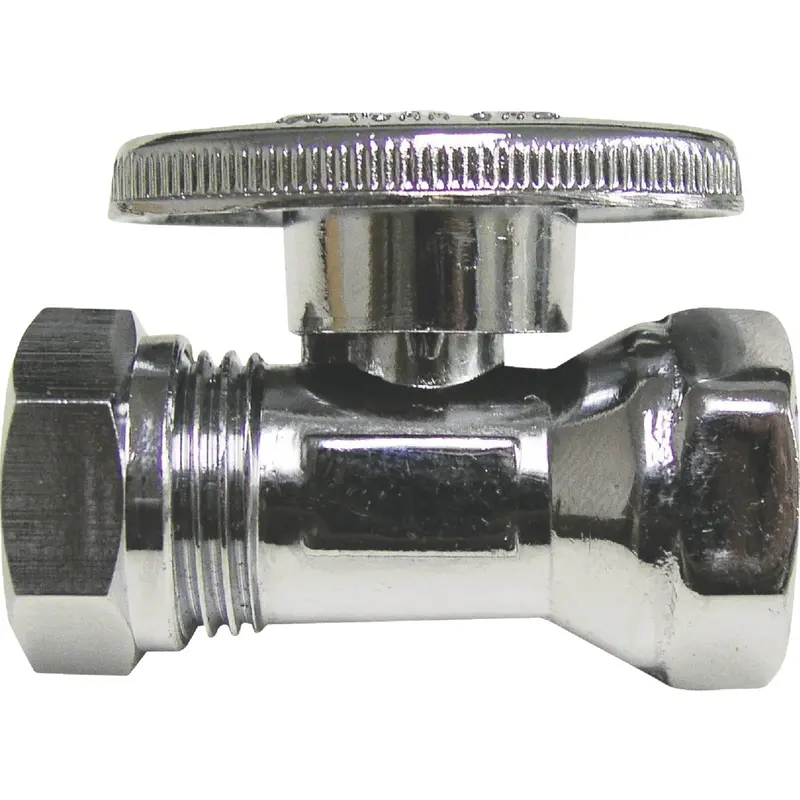Proline Brass Quarter-Turn Straight Valve (1/2" Fip × 7/16") 1
