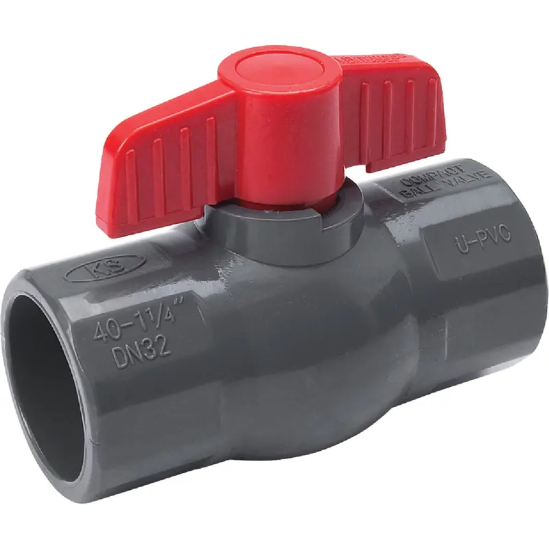 Proline Pvc Quarter-Turn Ball Valve – 1-1/4-Inch Socket X 1/14-Inch Socket 1