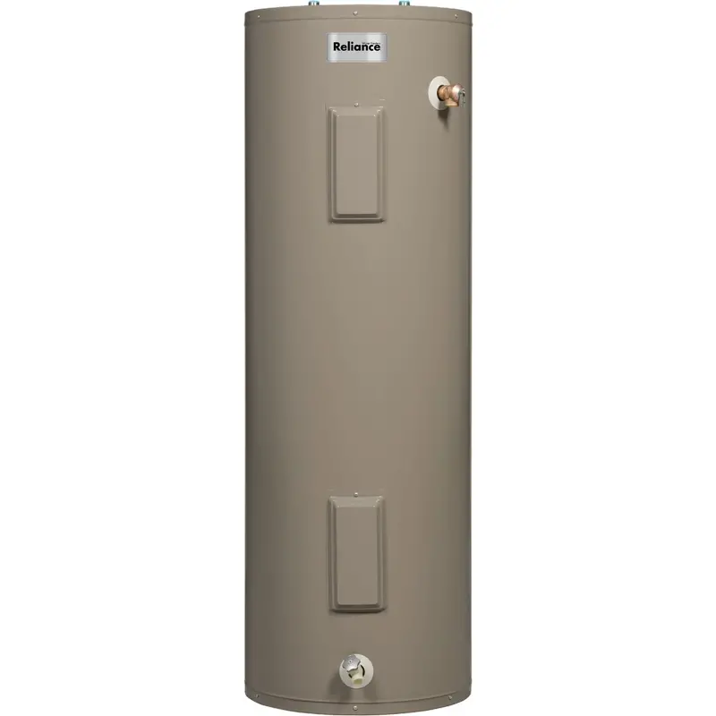 Reliance Electric Water Heater – 40-Gallon Tall Tank, 6-Year Warranty, 4500W Dual Elements 1