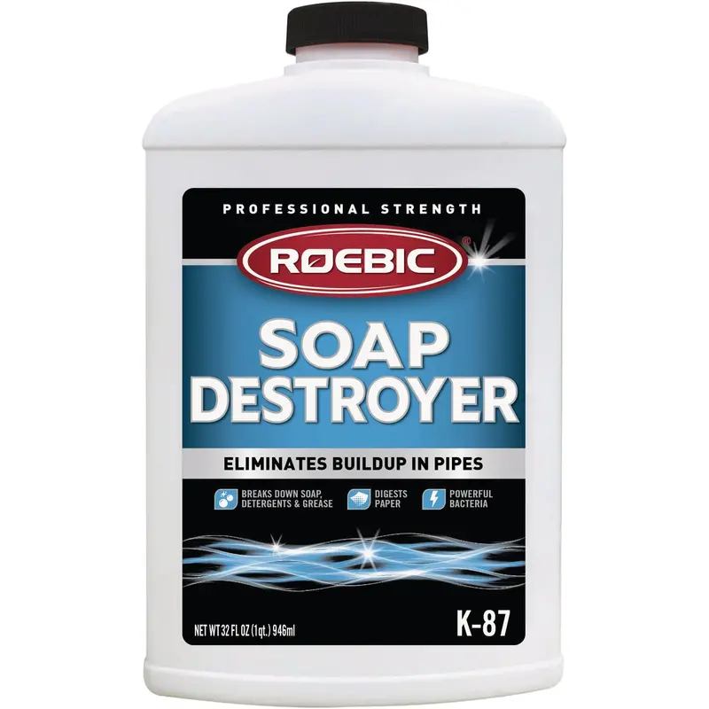 Roebic Soap Destroyer Drain Cleaner – 32 Oz. Liquid Formula 1