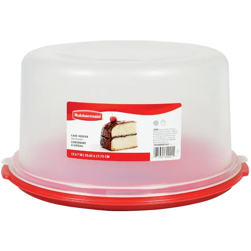 Rubbermaid Durable Cake Keeper – 13-Inch Diameter Clear Storage Dome With Lid 1