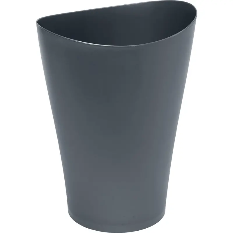 Rubbermaid Spa Works 9-Quart Gunmetal-Finish Vanity Wastebasket 1