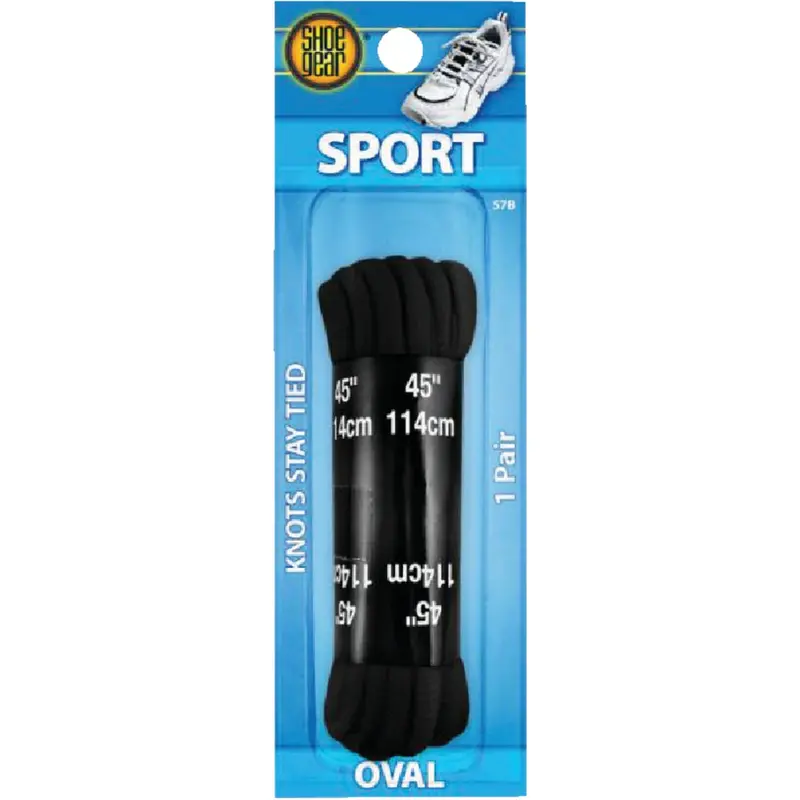 Shoe Gear Athletic Oval Laces – 45 In, Durable Polyester, Sport-Style Fit 1