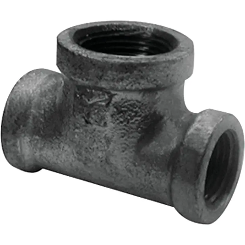 Southland Black Iron Reducing Tee Fitting (3/4" X 1/2" X 3/4") 1