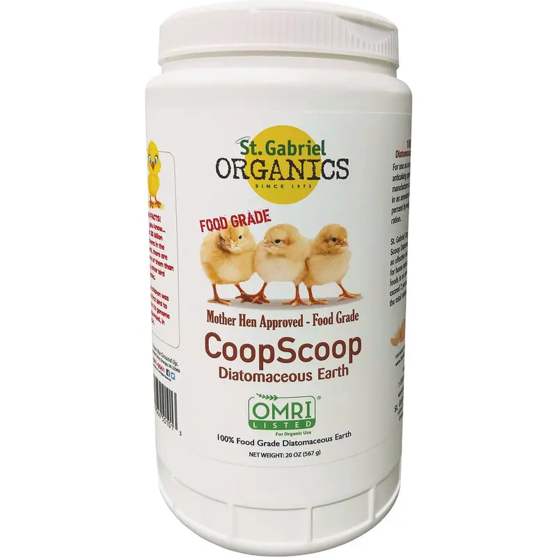 St. Gabriel Organics Coopscoop Diatomaceous Earth – 20-Ounce Food-Grade Powder For Pest Control 1