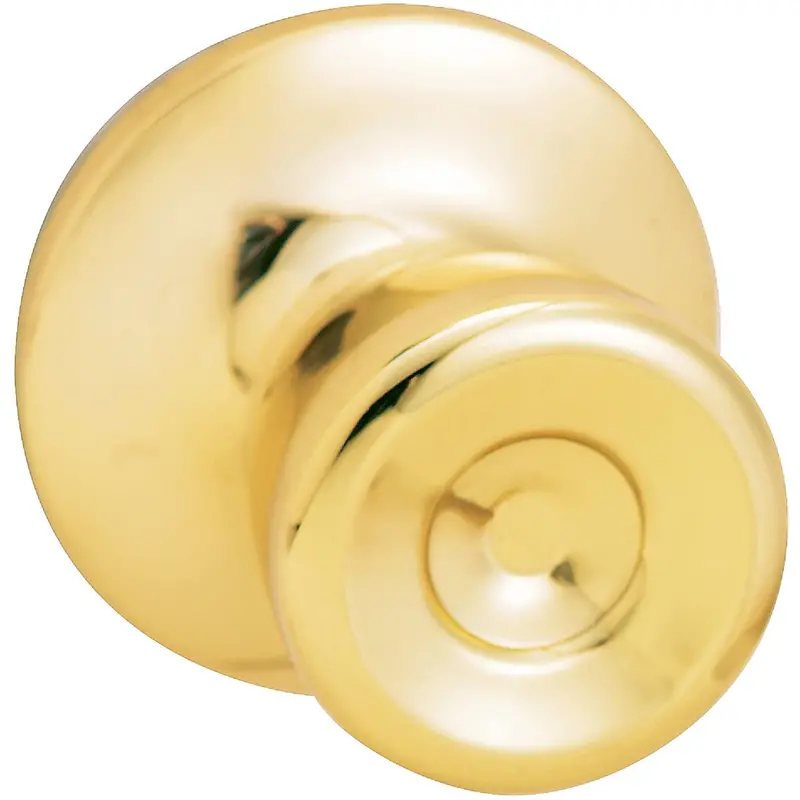 Steel Pro Polished Brass Hall And Closet Door Knob Set 1