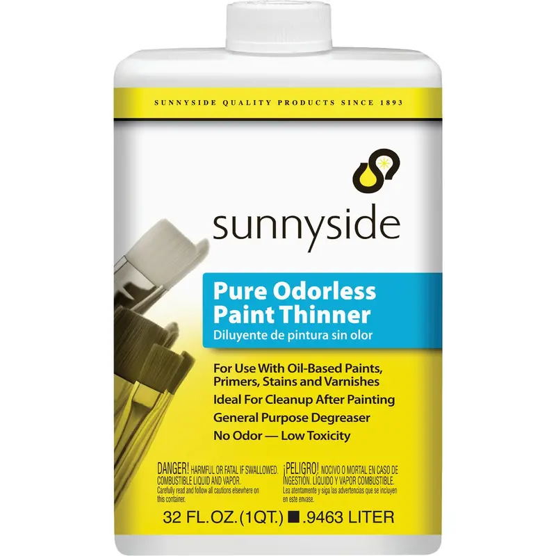 Sunnyside Odorless Paint Thinner – 1-Quart Eco-Friendly Solvent 1
