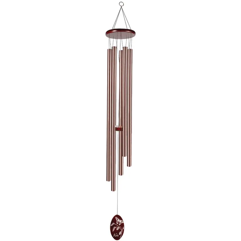 Sunset Vista Bronze Wind Chime – 57-Inch Hanging Outdoor Decorative Chime 1