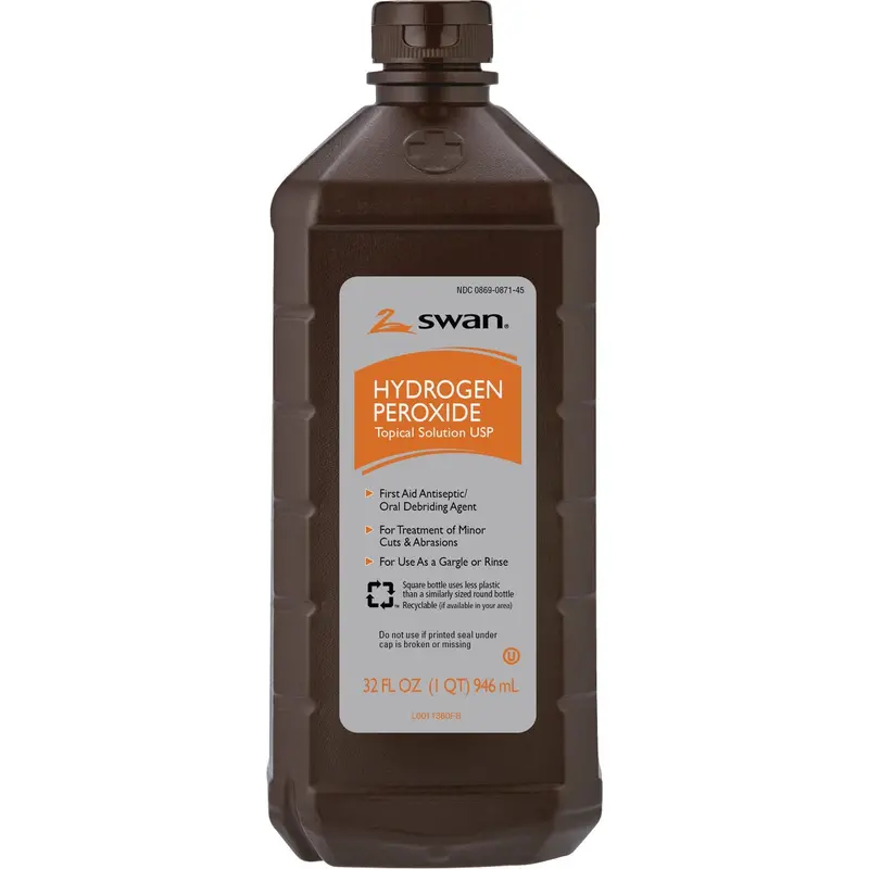 Swan 3% Hydrogen Peroxide Solution – 32 Oz Antiseptic Disinfectant 1