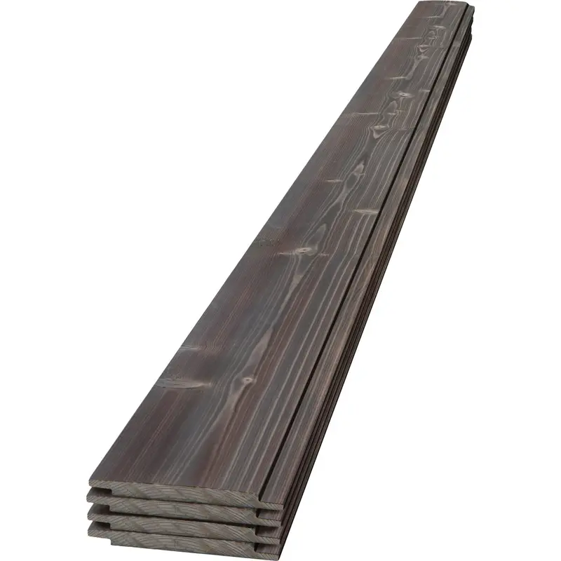 Ufp-Edge Charred Ash Shiplap Board – 6-Inch X 8-Foot X 1-Inch, 4-Pack (12.33 Sq. Ft.) 1