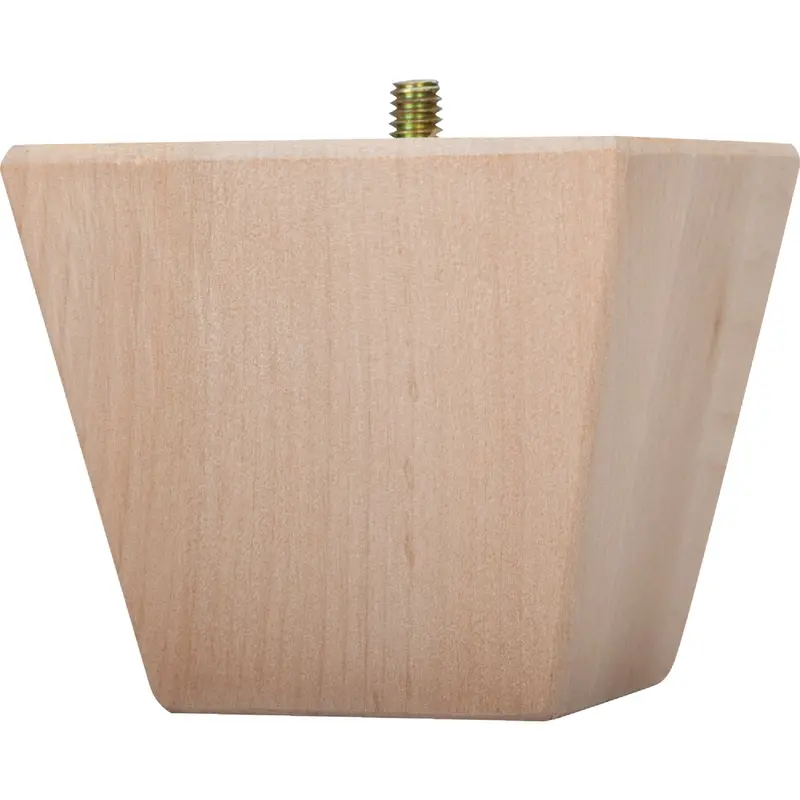Waddell Contemporary Hardwood Bun Foot – 3.5-Inch X 3-Inch Base 1