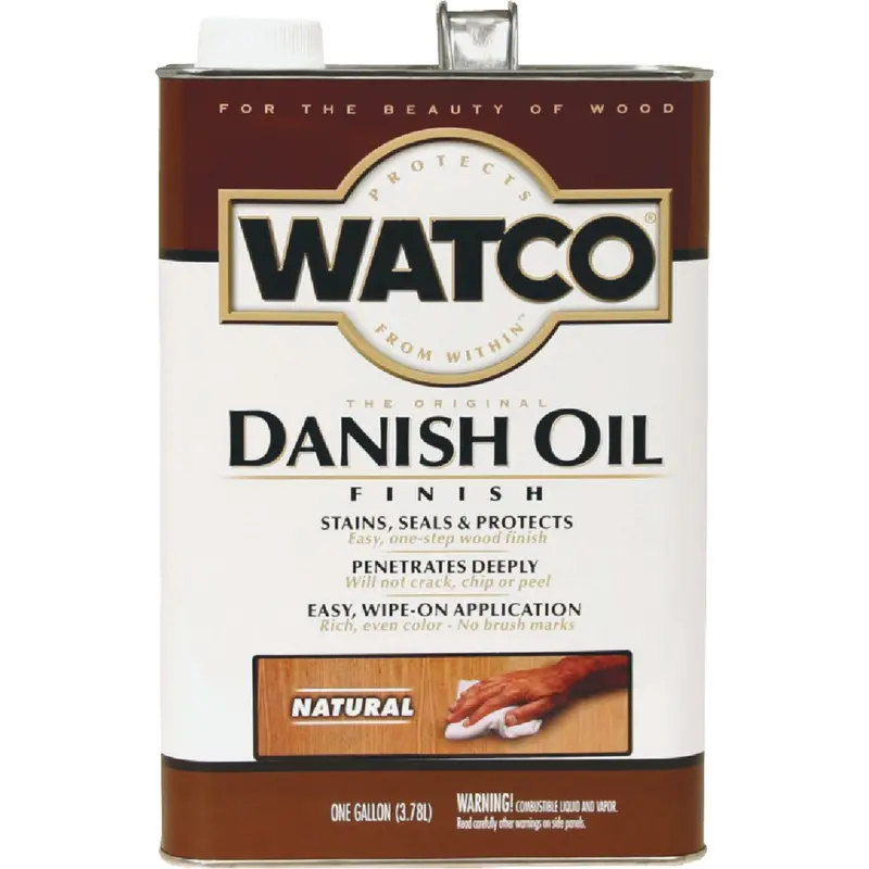 Watco Danish Oil Finish – 1-Gallon Low-Voc Natural Wood Treatment 1