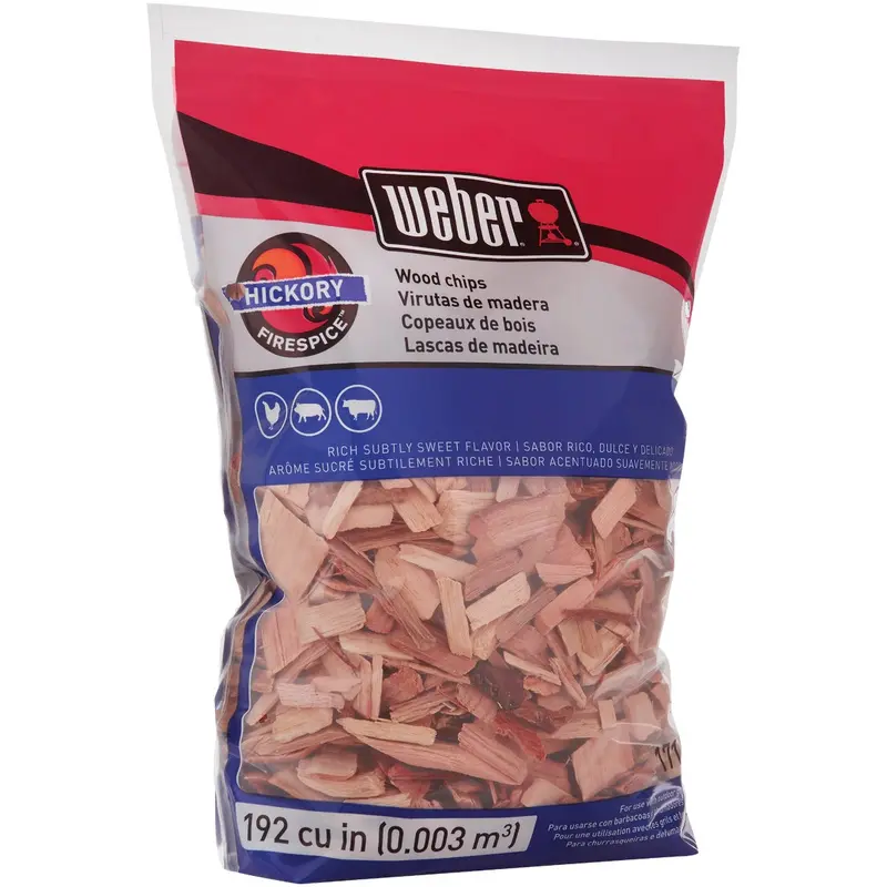 Weber Hickory Smoking Chips – 192 Cu In Firespice Wood For Grills & Smokers 1