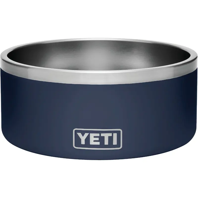 Yeti Boomer 8 Stainless Steel Round Dog Bowl – 8-Cup Capacity, Navy 1