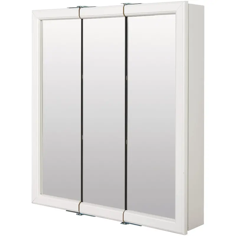 Zenith Zenna Home Tri-View Surface-Mount Medicine Cabinet – 24"W X 28"H X 6"D, White 1